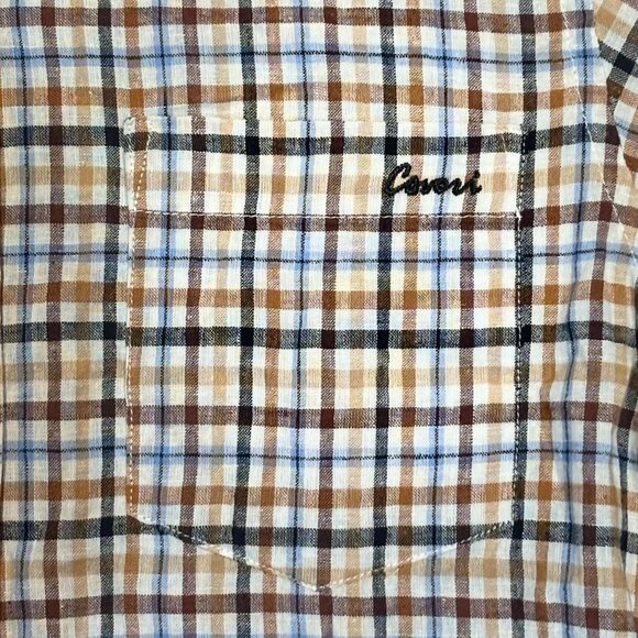 Vintage Coveri Plaid Button-Up Shirt | 90s Retro Style - Picture 4 of 6